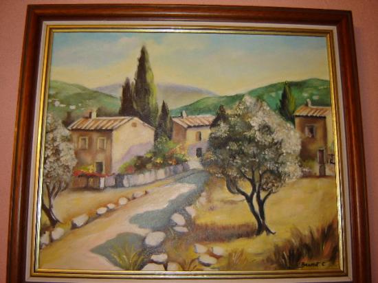 paysage de provence 8 F 38 x 46 cm (à vendre)