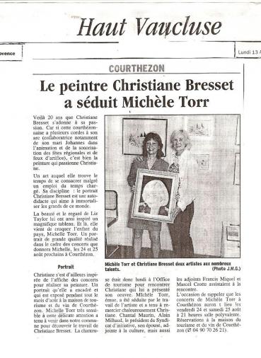 Article avec michele torr